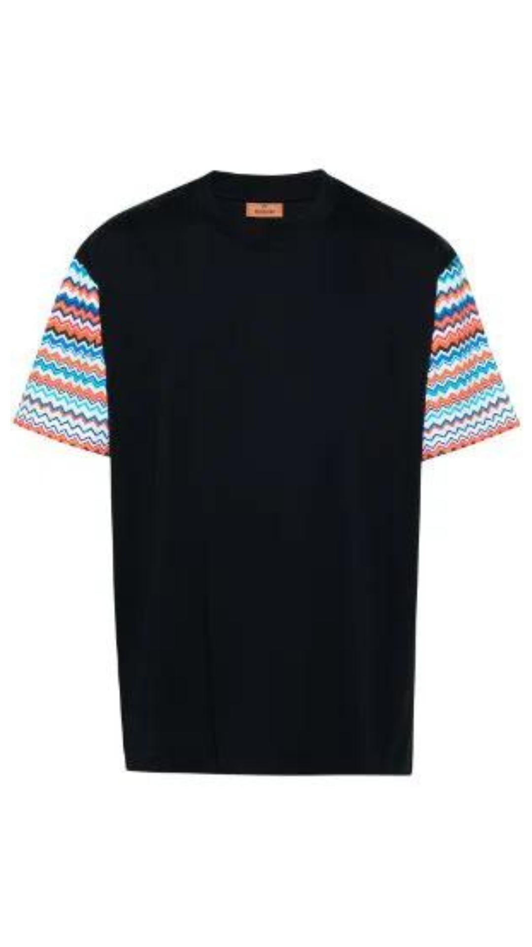 Missoni Zig Zag Sleeves T-Shirt - Black